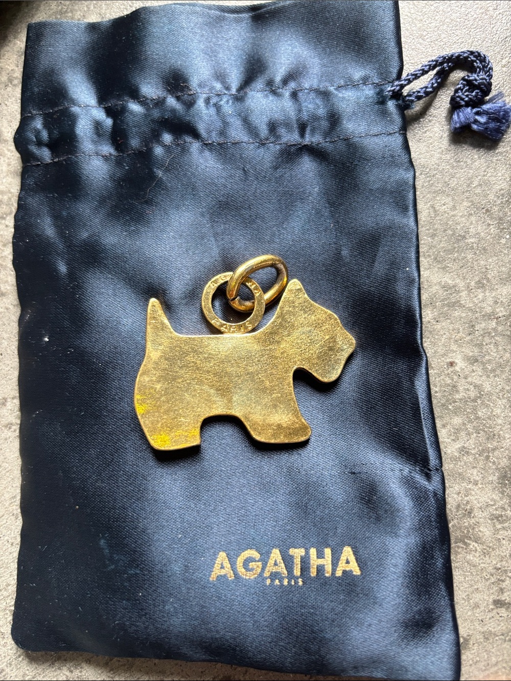 Large Pendant-Golden Scottie Charm/Pendant